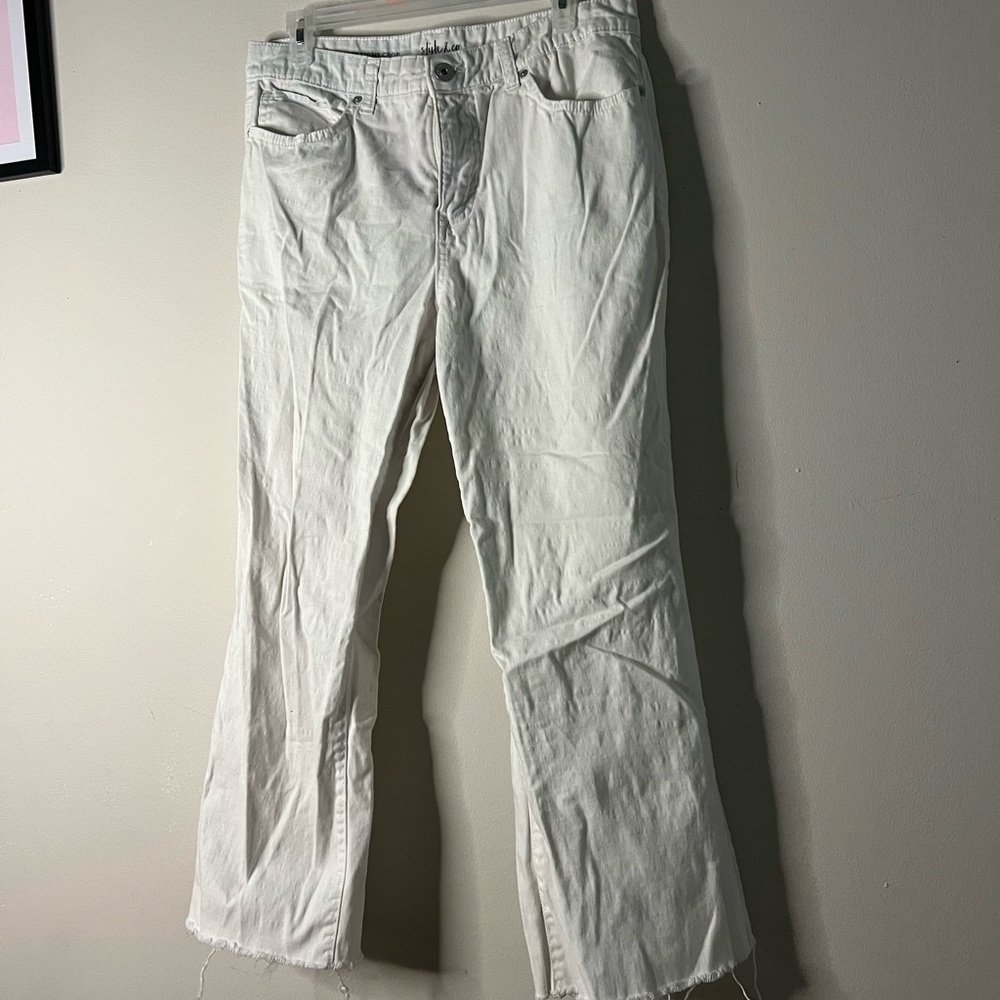 Women’s White Wide Leg Jeans